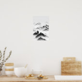 Traditioneel Chinees Inktschilderij Poster (Keuken)