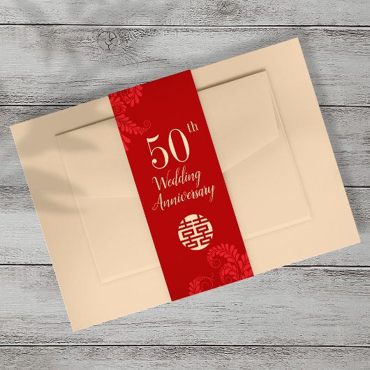 Traditioneel Chinees Jubileum Uitnodigingen Wikkel