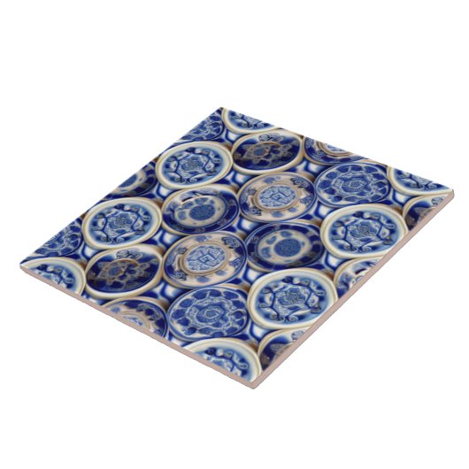 Traditioneel Chinees motief Tegeltje (Zijkant)