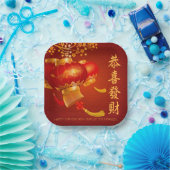 Traditioneel Chinees Nieuwjaar Dragon Party Platea Papieren Bordje (Feest)