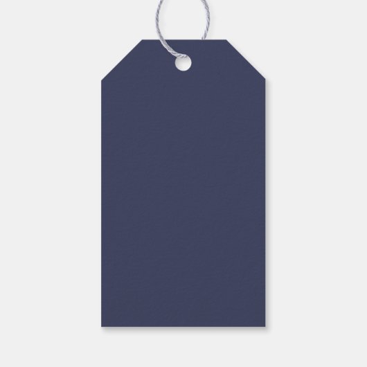 Traditioneel - Classic Blue - Minimalistische cade Cadeaulabel (Achterkant)