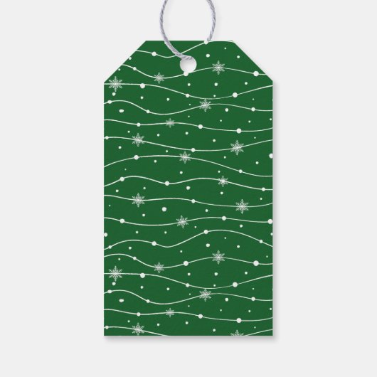 Traditioneel - Classic Green  cadeau Labels Cadeaulabel (Achterkant)