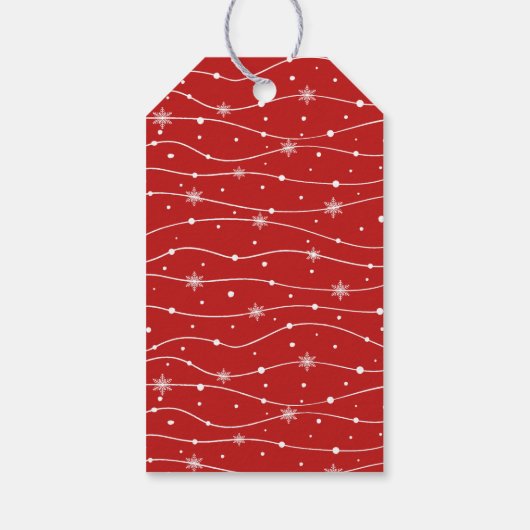 Traditioneel - Classic Rood -  cadeau Labels Cadeaulabel (Achterkant)