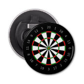 Traditioneel dartboard button flesopener (Voorkant)