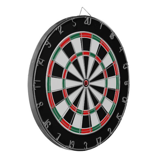 Traditioneel dartboard dartbord (Voorkant Links)
