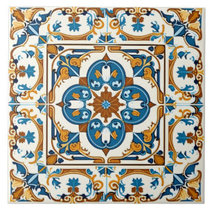 Traditioneel deoratief voor de Spaanse Middellands Tegeltje