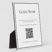 Traditioneel digitaal gastenboekteken fotoplaat (Zijkant)