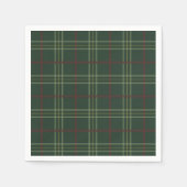 Traditioneel donkergroen geplakt papier servet (Voorkant)