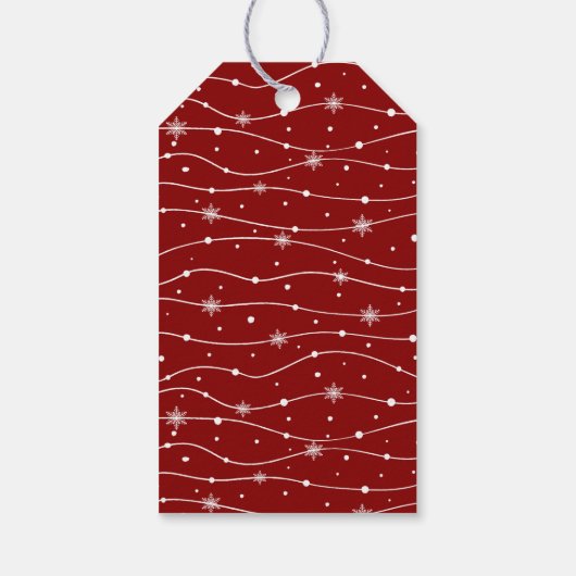 Traditioneel - Donkerrood -  cadeau Labels Cadeaulabel (Achterkant)