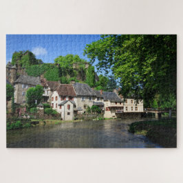 Traditioneel dorp Segur-le-Chateau in Frankrijk Legpuzzel