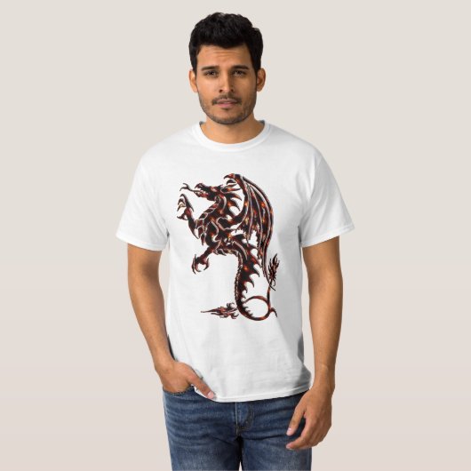 Traditioneel Dragon T-shirt (Voorkant volledig)