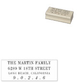 Traditioneel Elegant Return-adres Rubberstempel (Gestempeld)