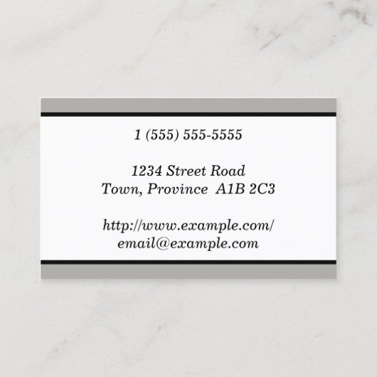 Traditioneel en gewoon Visitekaartje van periodont (Achterkant)