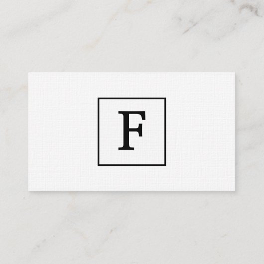 Traditioneel en Klassiek directeur Visitekaartje (Achterkant)