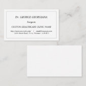 Traditioneel,  en Klassiek Visitekaartje (Voorkant / Achterkant)