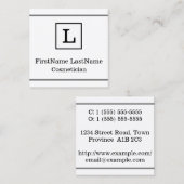 Traditioneel en Klassiek Visitekaartje van Cosmeti (Voorkant / Achterkant)