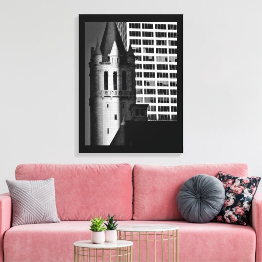 Traditioneel en modern canvas afdruk (Insitu (Woonkamer))