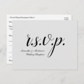 Traditioneel en nostalgisch "r.s.v.p." Briefkaart (Voorkant / Achterkant)