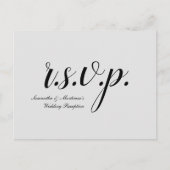 Traditioneel en nostalgisch "r.s.v.p." Briefkaart (Voorkant)