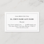 Traditioneel,  en nostalgisch Visitekaartje (Voorkant)