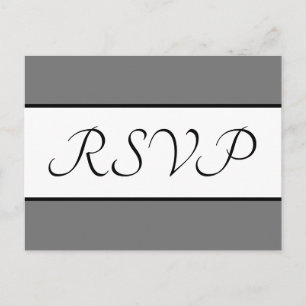 Traditioneel en oud "RSVP"-Briefkaart Briefkaart