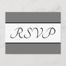 Traditioneel en ouderwets "RSVP" Briefkaart