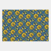 Traditioneel Ests  bloemenborduurwerk Inpakpapier Vel (Voorkant 3)