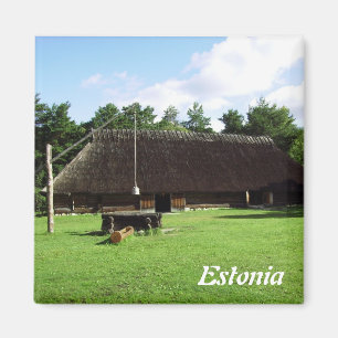 Traditioneel Ests Huis Magnet