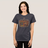 Traditioneel Familie Thanksgiving Vrouwen T-shirt (Voorkant volledig)