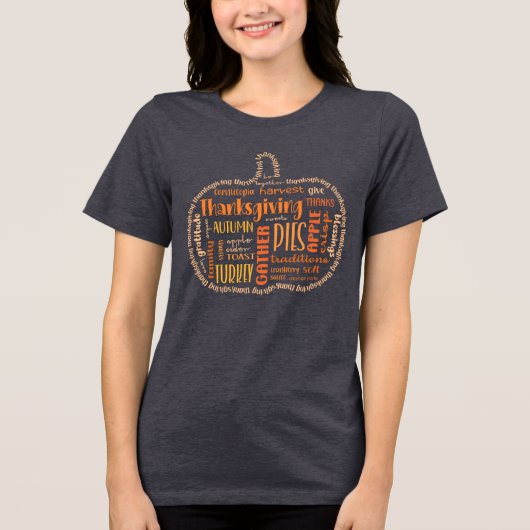 Traditioneel Familie Thanksgiving Vrouwen T-shirt (Voorkant)