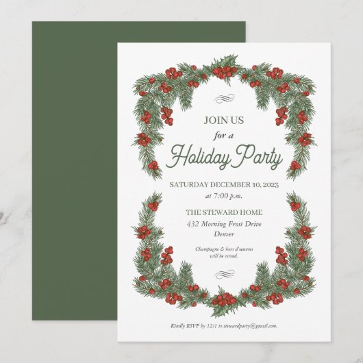 Traditioneel feest kaart (Voorkant / Achterkant)