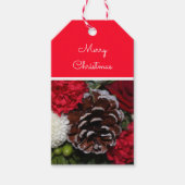 Traditioneel feestelijk kerstcadeau Label Cadeaulabel (Voorkant)