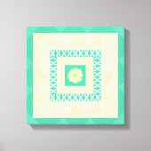 Traditioneel Fijisch Masi in zomertinten Canvas Afdruk (Voorkant)