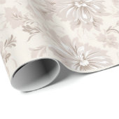 Traditioneel Floral Pink Christmas Wrapping Paper Cadeaupapier (Rol Hoek)