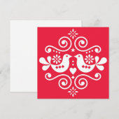 Traditioneel folk ornament Wenskaart Feestdagenkaart (Voorkant / Achterkant)