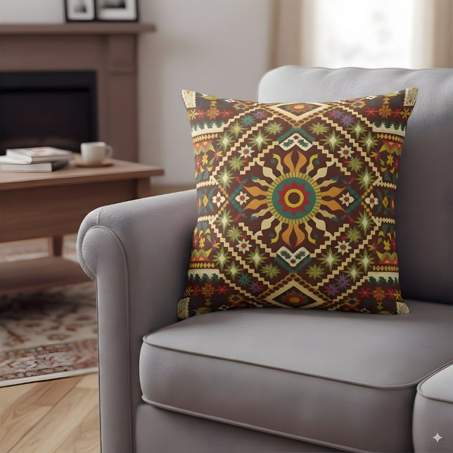 Traditioneel folkloristisch motief kussen (Creator heeft geüpload)