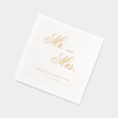 Traditioneel formeel elegant huwelijk folie servetten (Links)