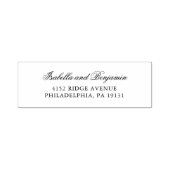 Traditioneel formeel Elegant Wedding Retour Adres Zelfinktende Stempel (Design)