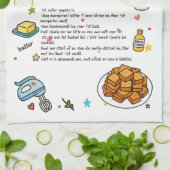 Traditioneel Fudge geïllustreerd recept Theedoek (Gevouwen)