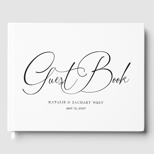 Traditioneel gastboek in script gastenboek (Voorkant)