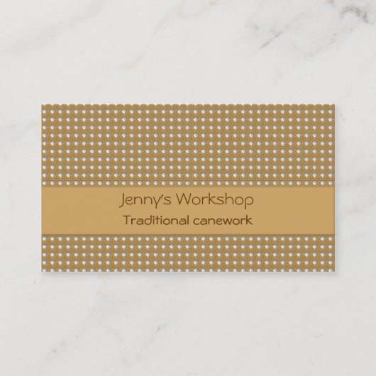 Traditioneel gat in de rooirooster visitekaartje (Voorkant)