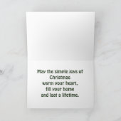 Traditioneel geestelijk legant feestdagen kaart (Binnen)