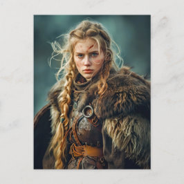 Traditioneel geklede Vikingvrouwen Briefkaart
