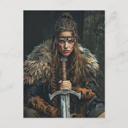 Traditioneel geklede Vikingvrouwen Briefkaart (Voorkant)