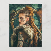 Traditioneel geklede Vikingvrouwen Briefkaart (Voorkant)
