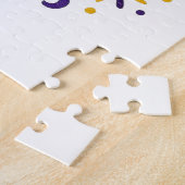 Traditioneel gekleurd Mardi Gras-masker Legpuzzel (Zijkant)