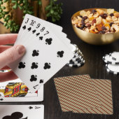 traditioneel gekleurde Kerstmis gestreept Pokerkaarten (Insitu)