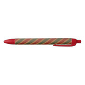 traditioneel gekleurde Kerstmis gestreept Zwarte Inkt Pen (Bodem)