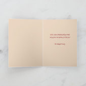 Traditioneel Geloof in Kerstmis Art-Style Feestdagen Kaart (Binnen)