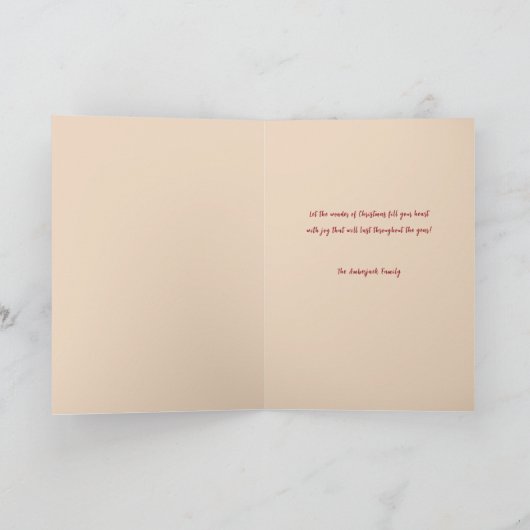 Traditioneel Geloof in Kerstmis Art-Style Feestdagen Kaart (Binnen)